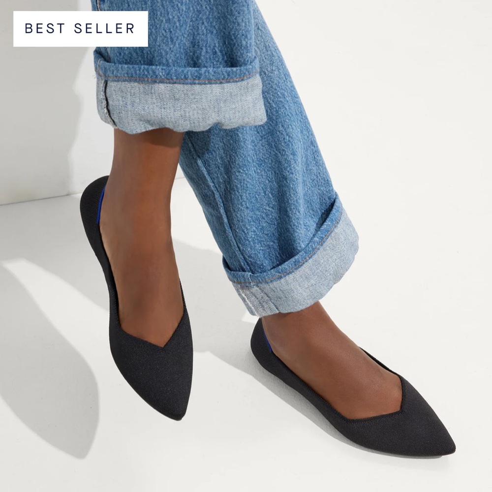 Rothy’s The Point ll shoe in black sz 8 - Picture 2 of 13